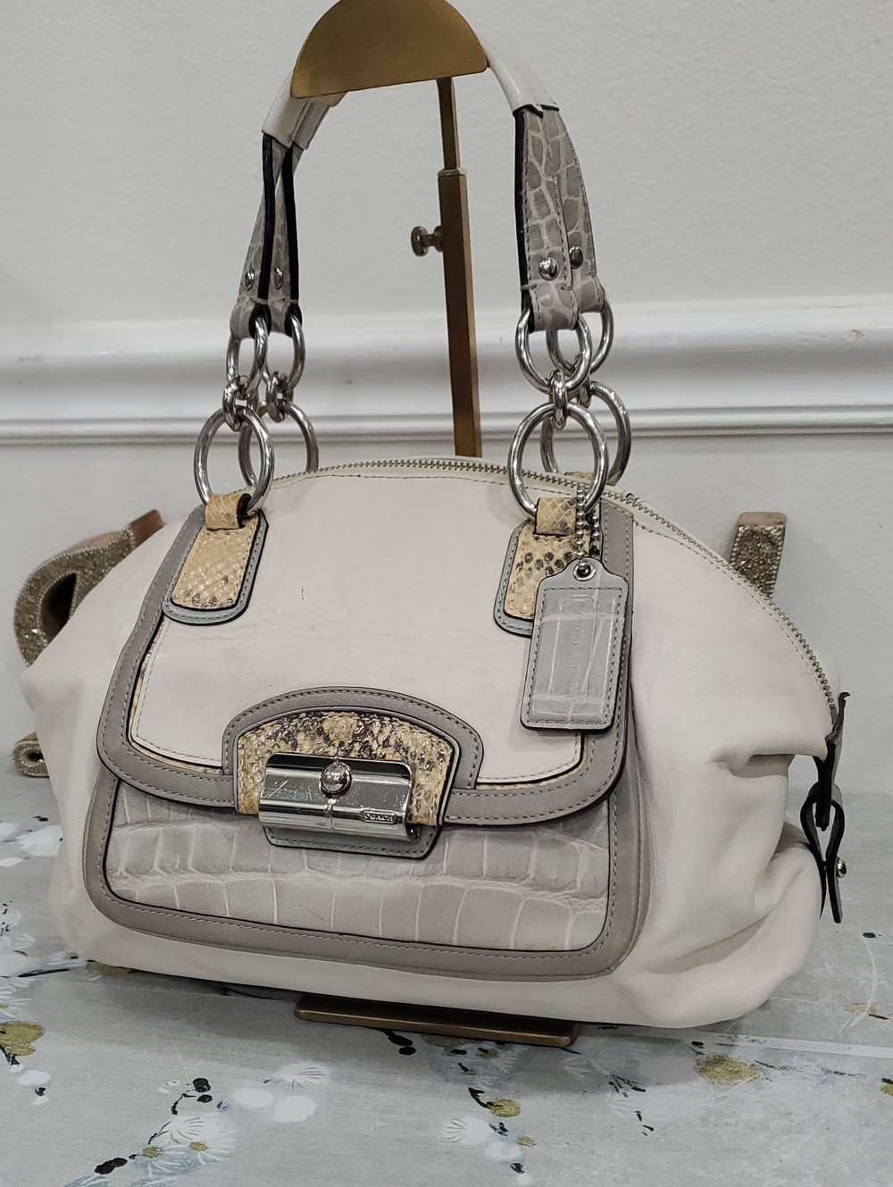 Coach Kristin Spectator Leather Domed Satchel - Picture 3 of 16